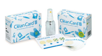 Kuvassa Orion Clean Card Pro® hygieniatesti