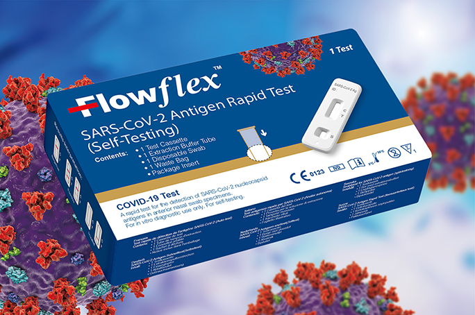 Kuvassa Flowflex koronakotitesti