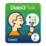 Kuvassa DialoQ Talk kuvakommunikointiohjelmisto
